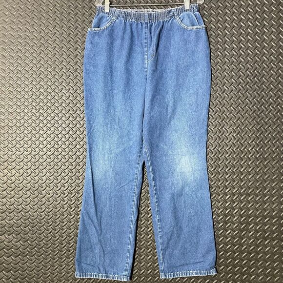 Vintage‎ Chic Denim S Denim High Waist Stretchy Waistband Jeans Women's Size 16 - Picture 1 of 8